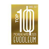 EVOOLEUM PACKAGING AWARDS BEST INNOVATIVE DESIGN 2026. SILVER.
